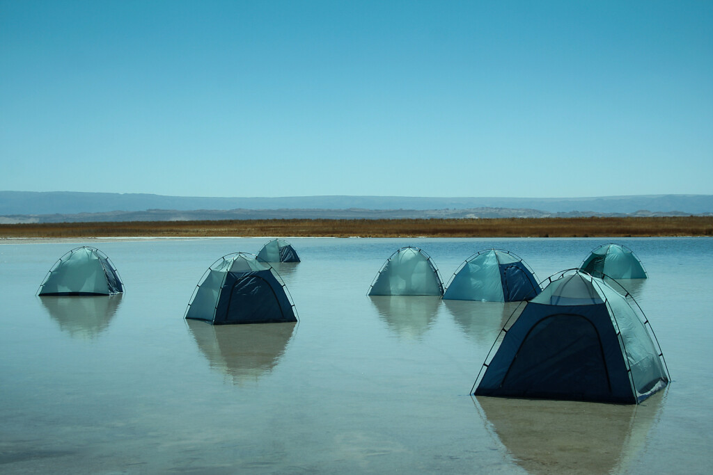Floating tents